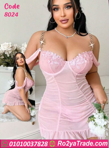 لانجيري قصير شفاف - كود 8024