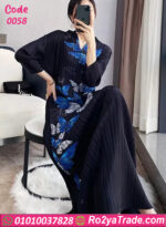 فستان صيفي طويل فراشات