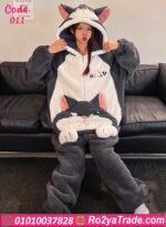 جمبسوت شتوي كارتوني قطيفة