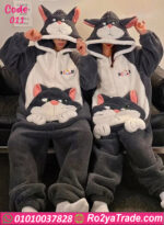 جمبسوت شتوي كارتوني قطيفة