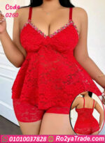 لانجري دانتيل أحمر