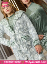 بيجامة شتوي قطيفة بالكابيشو