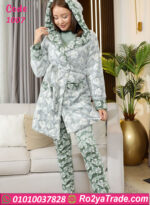 بيجامة شتوي قطيفة بالكابيشو