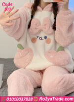 بيجامة قطيفة شتوي كيوت