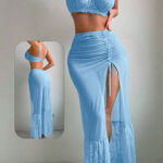 لانجري طويل دانتيل شفاف