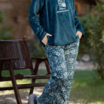 بيجامة شتوي قطيفة ناعمة بيج سايز