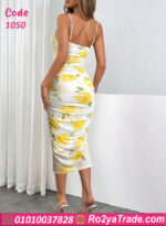 دريس صيفي قصير أصفر