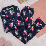 بيجامة شتوي ناعمة بطاريق