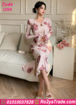 فستان كاش مايوه زبدة مستوردة