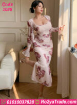 فستان كاش مايوه زبدة مستوردة