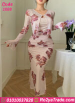 فستان كاش مايوه زبدة مستوردة