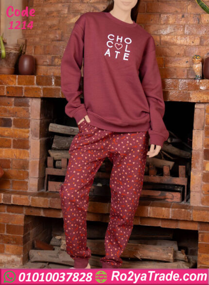 بيجامة قطيفة شتوي نبيتي