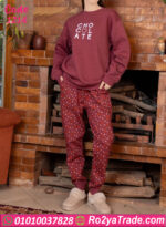 بيجامة قطيفة شتوي نبيتي