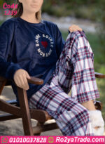 بيچامة شتوي قطيفة حريمي