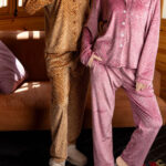 بيجامة قطيفة شتوي ناعمة