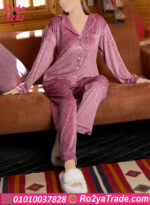 بيجامة قطيفة شتوي ناعمة