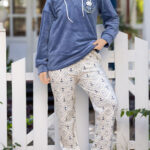 بيجامة قطيفة شتوي هودي