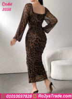 فستان تايجر شيفون طويل