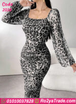 فستان تايجر شيفون طويل