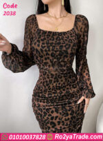 فستان تايجر شيفون طويل