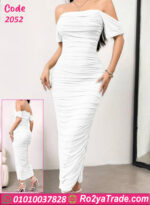 فستان سواريه أوف شولدر طويل