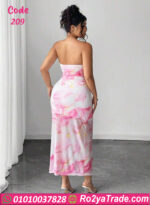 لانجري ليكرا بطبعة ورد ماربل