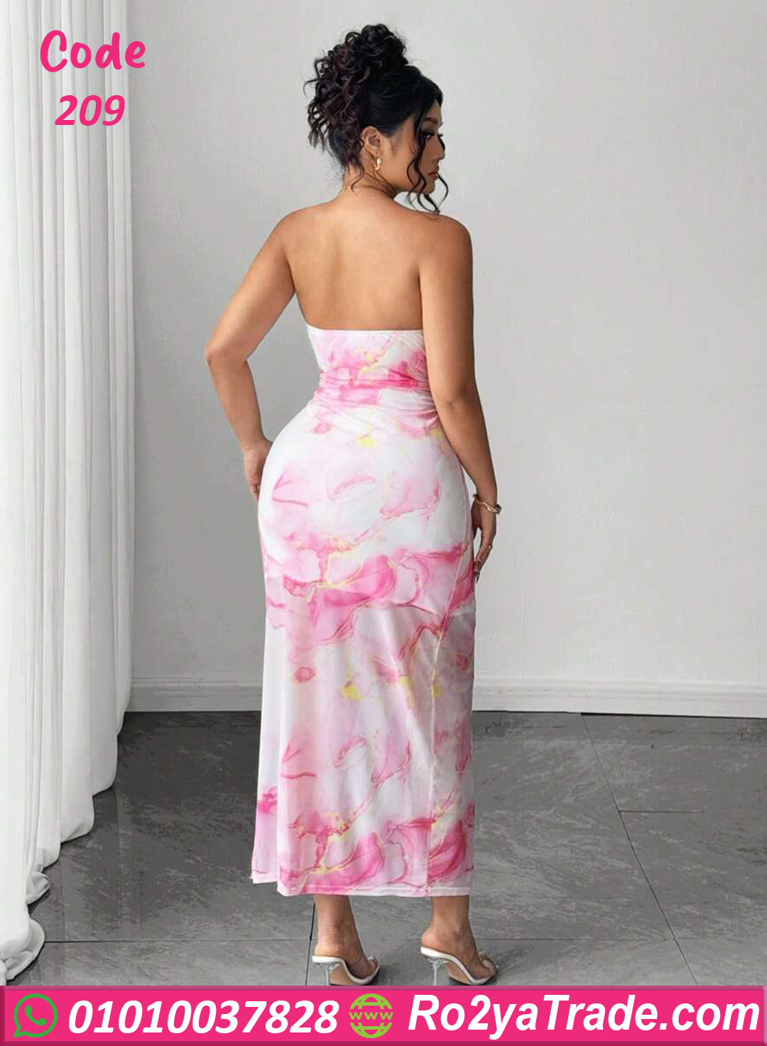 لانجري ليكرا بطبعة ورد ماربل