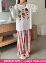بيجامة صيفي قطن كاجوال حريمي