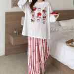 بيجامة صيفي قطن كاجوال حريمي