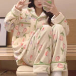 بيجامة فرو شتوي ناعمة