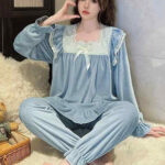 بيجامة حريمي قطيفة شتوي ناعمة