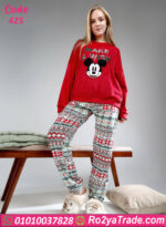 بيجامة شتوي قطيفة ميكي