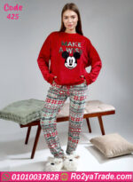 بيجامة شتوي قطيفة ميكي