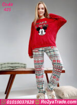 بيجامة شتوي قطيفة ميكي