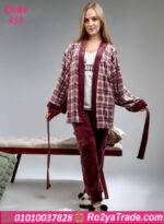 بيجامة شتوي بالروب قطيفة نبيتي