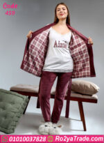 بيجامة شتوي بالروب قطيفة نبيتي