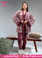 بيجامة شتوي بالروب قطيفة نبيتي