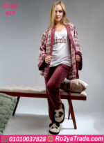 بيجامة شتوي بالروب قطيفة نبيتي