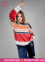 بيجامة شتوي قطيفة حريمي