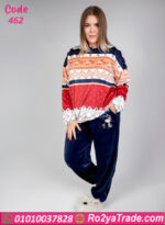 بيجامة شتوي قطيفة حريمي