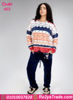 بيجامة شتوي قطيفة نسائي كيندا