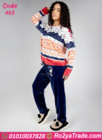 بيجامة شتوي قطيفة نسائي كيندا