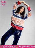 بيجامة شتوي قطيفة نسائي كيندا