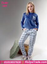 بيجامة شتوي قطيفة كارو
