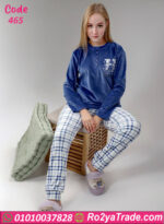 بيجامة شتوي قطيفة كارو