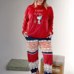 بيجامة شتوي قطيفة حريمي