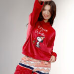 بيجامة شتوي قطيفة كريسماس