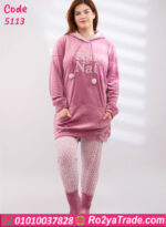 بيجامة قطيفة شتوي بيج سايز