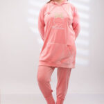 ترنج قطيفة شتوي ناعم بينك