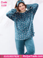 بيجامة شتوي قطيفة حريمي